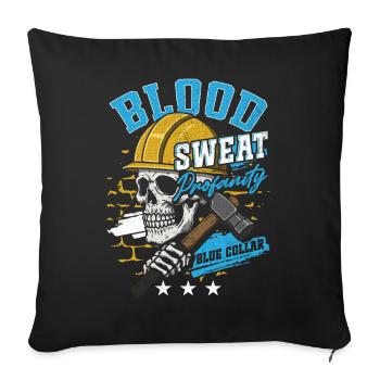 Blue Collar Worker Craft Construction Worker - Sofa pillowcase 17,3'' x 17,3'' (45 x 45 cm) - black - Front