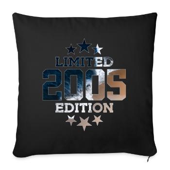 ÉDITION LIMITÉE 21E ANNIVERSAIRE 2005 - Housse de coussin décorative 45 x 45 cm - noir - Devant