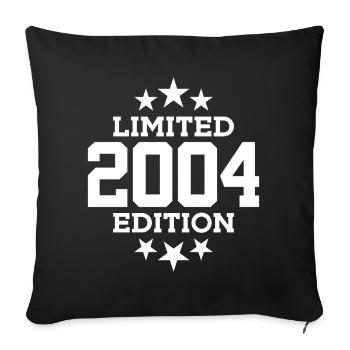 LIMITED EDITION 2004 22ND BIRTHDAY - Sofa pillowcase 17,3'' x 17,3'' (45 x 45 cm) - black - Front