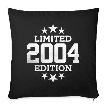LIMITED EDITION 2004 22ND BIRTHDAY - Sofa pillowcase 17,3'' x 17,3'' (45 x 45 cm) - black - Front