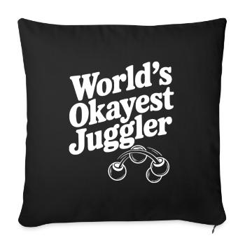 Le meilleur jongleur du monde - Housse de coussin décorative 45 x 45 cm - noir - Devant