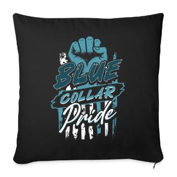 Blue Collar Worker Craft Construction Worker - Sofa pillowcase 17,3'' x 17,3'' (45 x 45 cm) - black - Front
