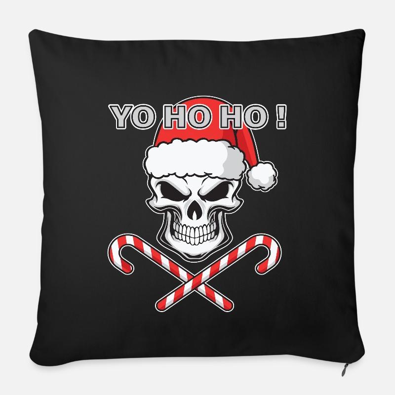 Weihnachten Hässliche Weihnachts Outfit Wichteln - Sofakissenbezug 45 x 45 cm - Schwarz