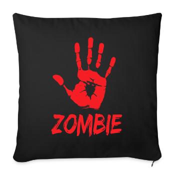Zombie Hand Halloween Apocalypse - Sofa pillowcase 17,3'' x 17,3'' (45 x 45 cm) - black - Front