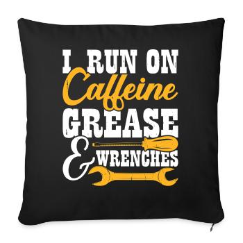 Mechanic Mechatronics Technician Handyman Gift - Sofa pillowcase 17,3'' x 17,3'' (45 x 45 cm) - black - Front