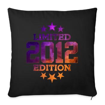 LIMITED EDITION 2012 14TH BIRTHDAY - Sofa pillowcase 17,3'' x 17,3'' (45 x 45 cm) - black - Front