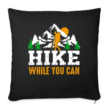 Wander - Sofa pillowcase 17,3'' x 17,3'' (45 x 45 cm) - black - Front
