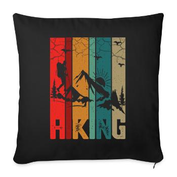 Wander - Sofa pillowcase 17,3'' x 17,3'' (45 x 45 cm) - black - Front