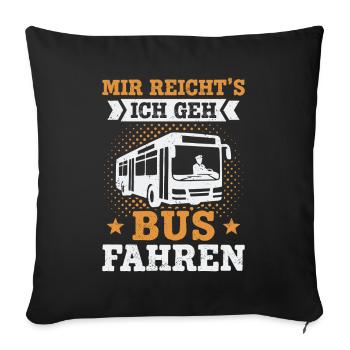 Bus Driver School Bus Driver Bus Driver Bus - Sofa pillowcase 17,3'' x 17,3'' (45 x 45 cm) - black - Front