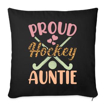 Hockey Eishockey Eishockeyspieler Geschenk - Sofa pillowcase 17,3'' x 17,3'' (45 x 45 cm) - black - Front