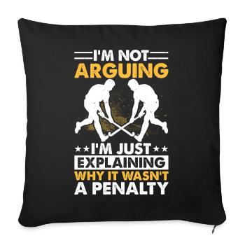 Hockey Eishockey Eishockeyspieler Geschenk - Sofa pillowcase 17,3'' x 17,3'' (45 x 45 cm) - black - Front