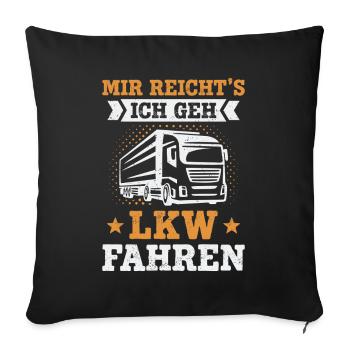 Truck Driver Truck Driver Trucker Truck Driver - Sofa pillowcase 17,3'' x 17,3'' (45 x 45 cm) - black - Front