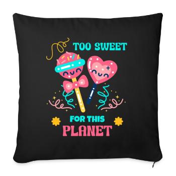 Candy Queen Candy Mode - Housse de coussin décorative 45 x 45 cm - noir - Devant
