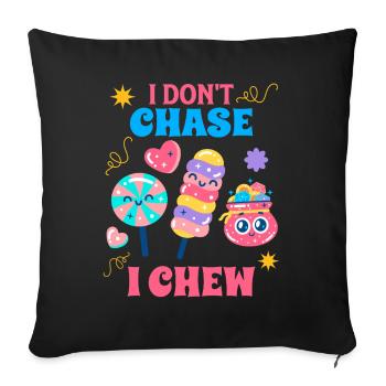 Candy Squad Süßigkeiten Crew Gift - Sofa pillowcase 17,3'' x 17,3'' (45 x 45 cm) - black - Front