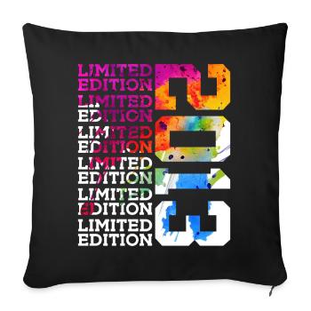 ÉDITION LIMITÉE 2013 13 ANS 13E ANNIVERSAIRE - Housse de coussin décorative 45 x 45 cm - noir - Devant