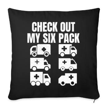 Check out my six Pack - Sofa pillowcase 17,3'' x 17,3'' (45 x 45 cm) - black - Front