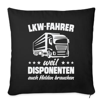 Truck Driver Truck Driver Trucker Truck Driver - Sofa pillowcase 17,3'' x 17,3'' (45 x 45 cm) - black - Front