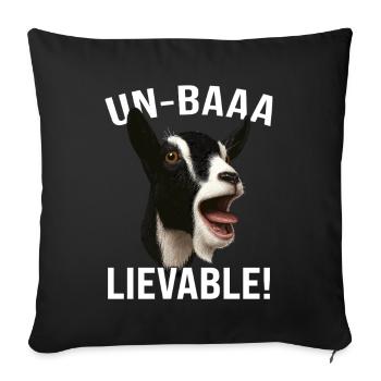 Goat Goat Breeding Goat Farmer Goat Saying - Sofa pillowcase 17,3'' x 17,3'' (45 x 45 cm) - black - Front