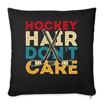 Hockey Eishockey Eishockeyspieler Geschenk - Sofa pillowcase 17,3'' x 17,3'' (45 x 45 cm) - black - Front
