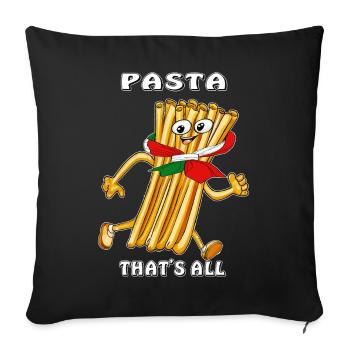DES PÂTES, C’EST TOUT - Housse de coussin décorative 45 x 45 cm - noir - Devant