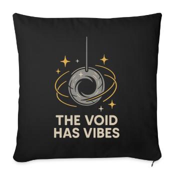 Nothing Matters Nihilism Absurd Humor - Sofa pillowcase 17,3'' x 17,3'' (45 x 45 cm) - black - Front