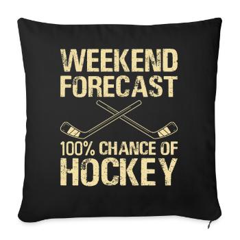Hockey Eishockey Eishockeyspieler Geschenk - Sofa pillowcase 17,3'' x 17,3'' (45 x 45 cm) - black - Front