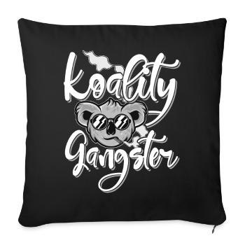 Koality Gangster - Sofa pillowcase 17,3'' x 17,3'' (45 x 45 cm) - black - Front