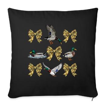 Ducks Camo Bows Waterfowl Hunting Style - Sofa pillowcase 17,3'' x 17,3'' (45 x 45 cm) - black - Front