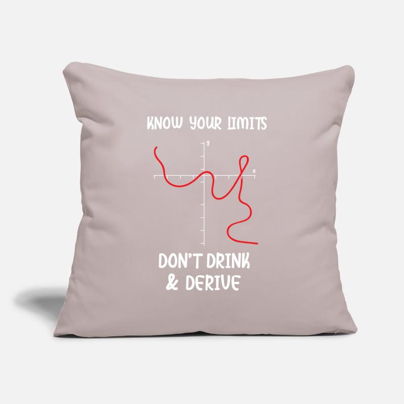 Math Math Math Professeur de mathématiques Mathématicien Housse de coussin décorative 45 x 45 cm
