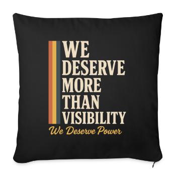 Groovy Pride Retro Égalité Queer Histoire - Housse de coussin décorative 45 x 45 cm - noir - Devant