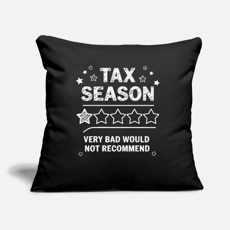 Saison des impôts - Conception de la note 1 étoile Housse de coussin décorative 45 x 45 cm