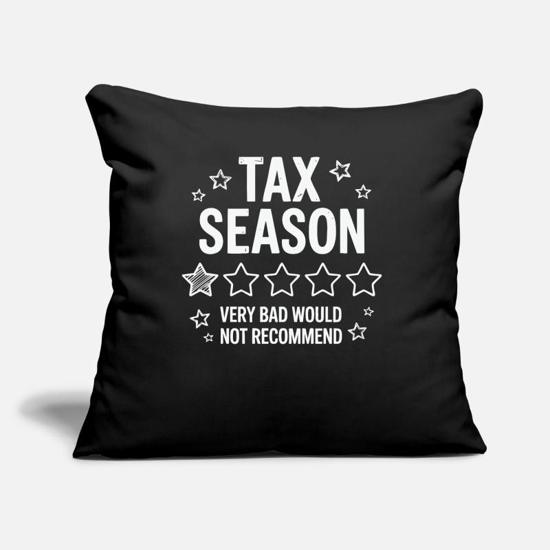 Saison des impôts - Conception de la note 1 étoile Housse de coussin décorative 45 x 45 cm