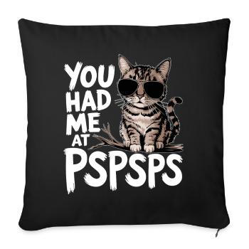 Lunettes de soleil chat Vous m’aviez chez PSPS - Housse de coussin décorative 45 x 45 cm - noir - Devant