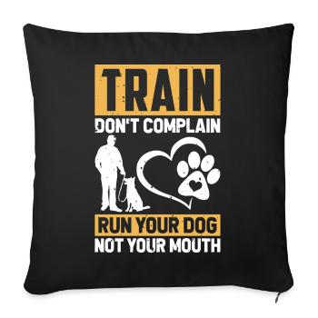 Dogs Dog Lover Dog Owner Gift - Sofa pillowcase 17,3'' x 17,3'' (45 x 45 cm) - black - Front