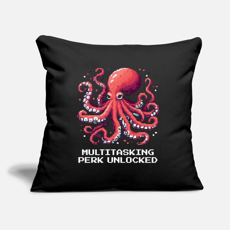 Multitasking Ability Unlocked | Octopus Sofa pillowcase 17,3'' x 17,3'' (45 x 45 cm)