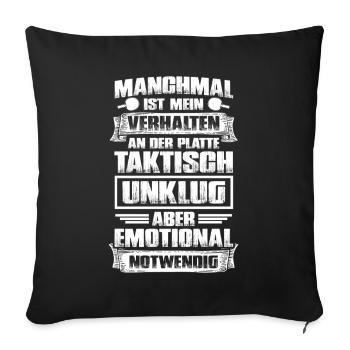 My Behavior Table Tennis Table Tennis Players - Sofa pillowcase 17,3'' x 17,3'' (45 x 45 cm) - black - Front