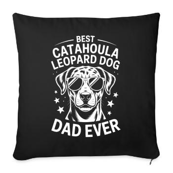 Catahoula Chien Léopard Drôle Catahoula Cadeau - Housse de coussin décorative 45 x 45 cm - noir - Devant