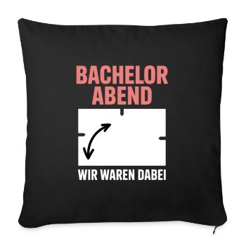 Bachelor Party Bachelor Bachelor Guestbook - Sofa pillowcase 17,3'' x 17,3'' (45 x 45 cm) - black - Front