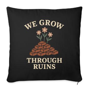 Hopepunk Kindness Rebellion Soft Activism Radical - Sofakissenbezug 45 x 45 cm - Schwarz - Vorne