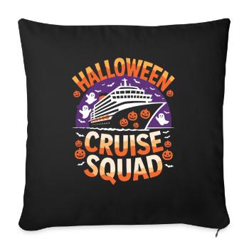 Halloween Cruise Squad Cruise Team Ghosts - Sofa pillowcase 17,3'' x 17,3'' (45 x 45 cm) - black - Front