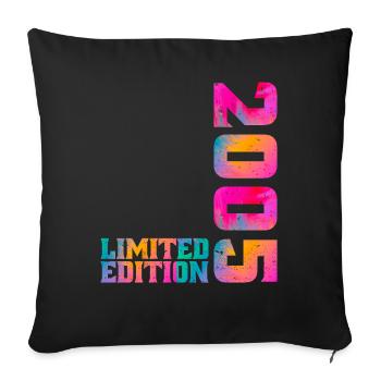 2005 Limited Edition Anniversaire Cadeau Original - Housse de coussin décorative 45 x 45 cm - noir - Devant