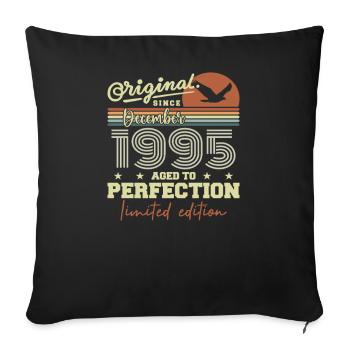 Les légendes sont nées en décembre 1995 - Housse de coussin décorative 45 x 45 cm - noir - Devant