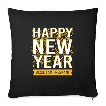 Gender Reveal New Year's Eve New Year New Year - Sofa pillowcase 17,3'' x 17,3'' (45 x 45 cm) - black - Front