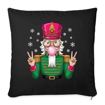 Nutcracker Bubble Gum - Sofakissenbezug 45 x 45 cm - Schwarz - Vorne