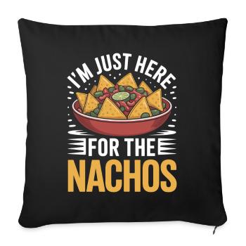 Tortilla Taco Mexican Food Nachos - Sofa pillowcase 17,3'' x 17,3'' (45 x 45 cm) - black - Front