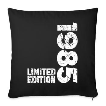 1985 Limited Edition Anniversaire Cadeau Original - Housse de coussin décorative 45 x 45 cm - noir - Devant