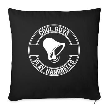 Handbell Circle Emblem - Sofa pillowcase 17,3'' x 17,3'' (45 x 45 cm) - black - Front