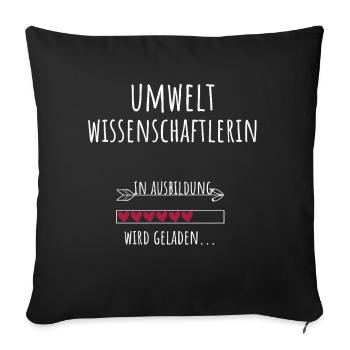 Environmental Scientist Studies Profession Education - Sofa pillowcase 17,3'' x 17,3'' (45 x 45 cm) - black - Front