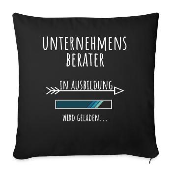 BWL Student Beruf Ausbildung Unternehmensberater - Sofakissenbezug 45 x 45 cm - Schwarz - Vorne