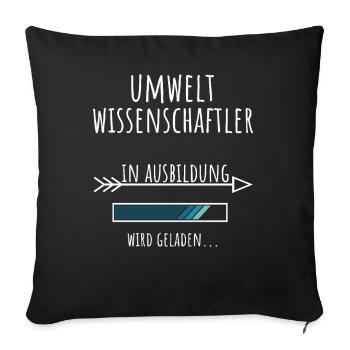 Environmental Sciences Studies Profession Education - Sofa pillowcase 17,3'' x 17,3'' (45 x 45 cm) - black - Front